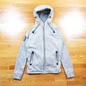 Superdry Storm Double Zip hood Sweatshirt